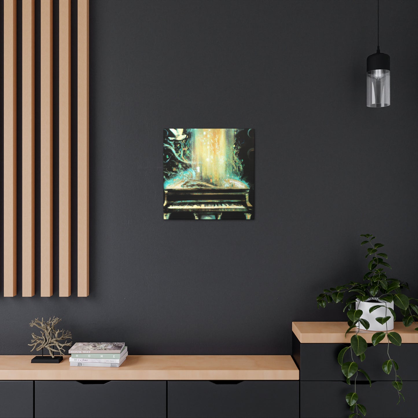 Piano in Art Nouveau - Canvas