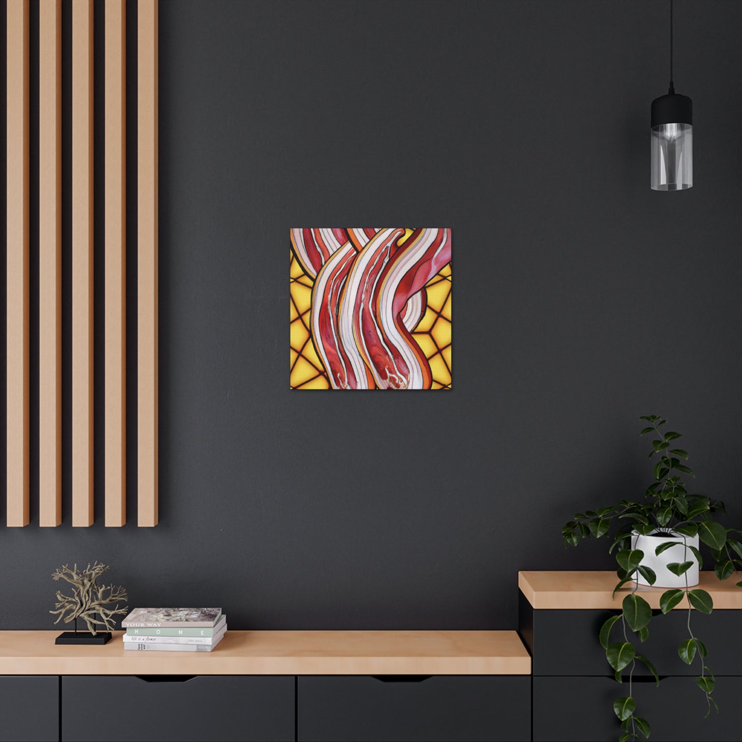 "Bacon in Art Nouveau". - Canvas