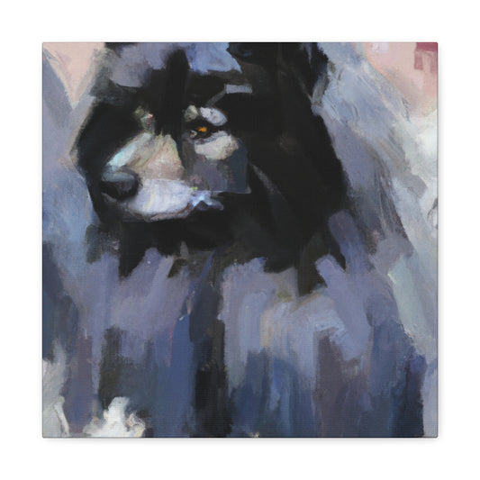 "Keeshond in Abstraction" - Canvas