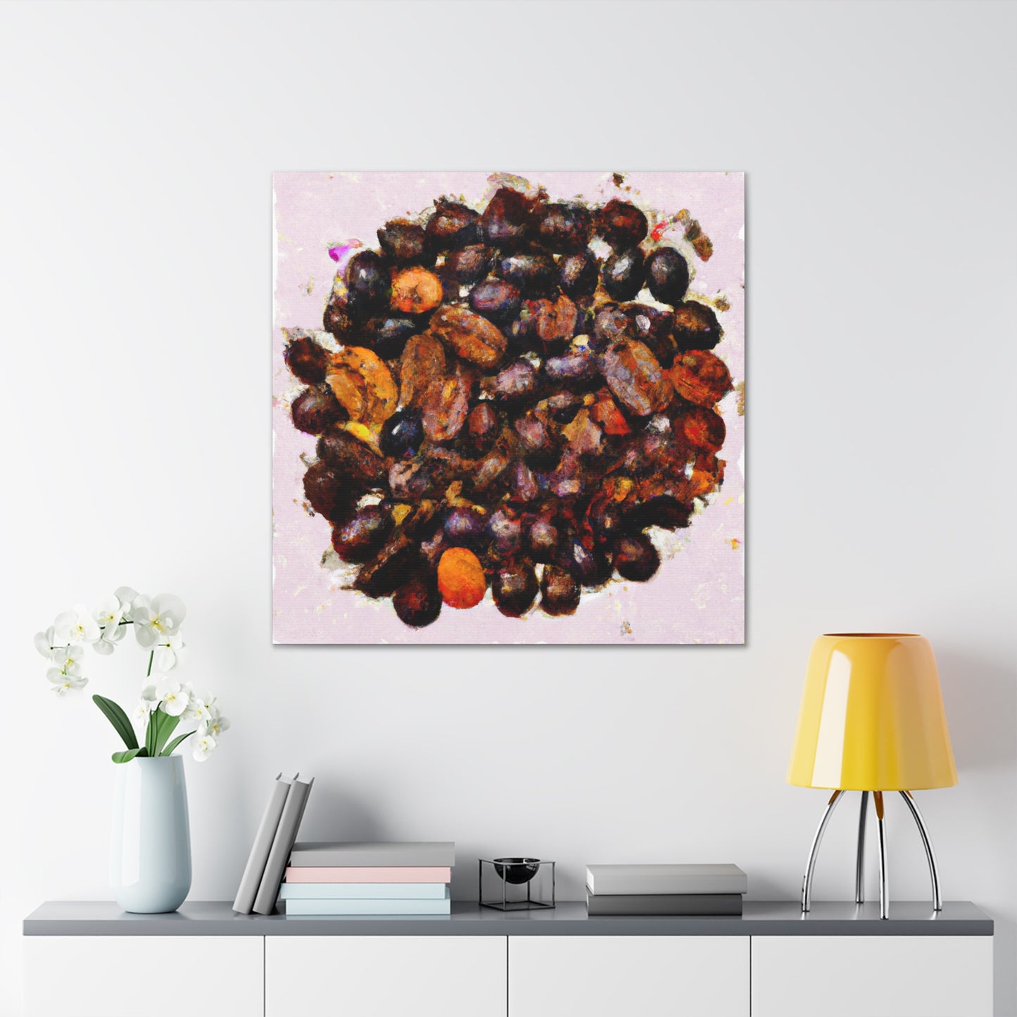 "Coffee Beans Delightful" - Canvas