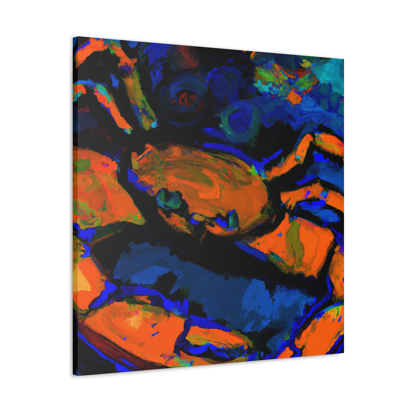 Crab-Crawling Colorful Chaos - Canvas