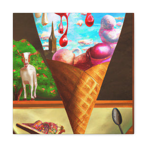 "Ice Cream Dreamscape" - Canvas