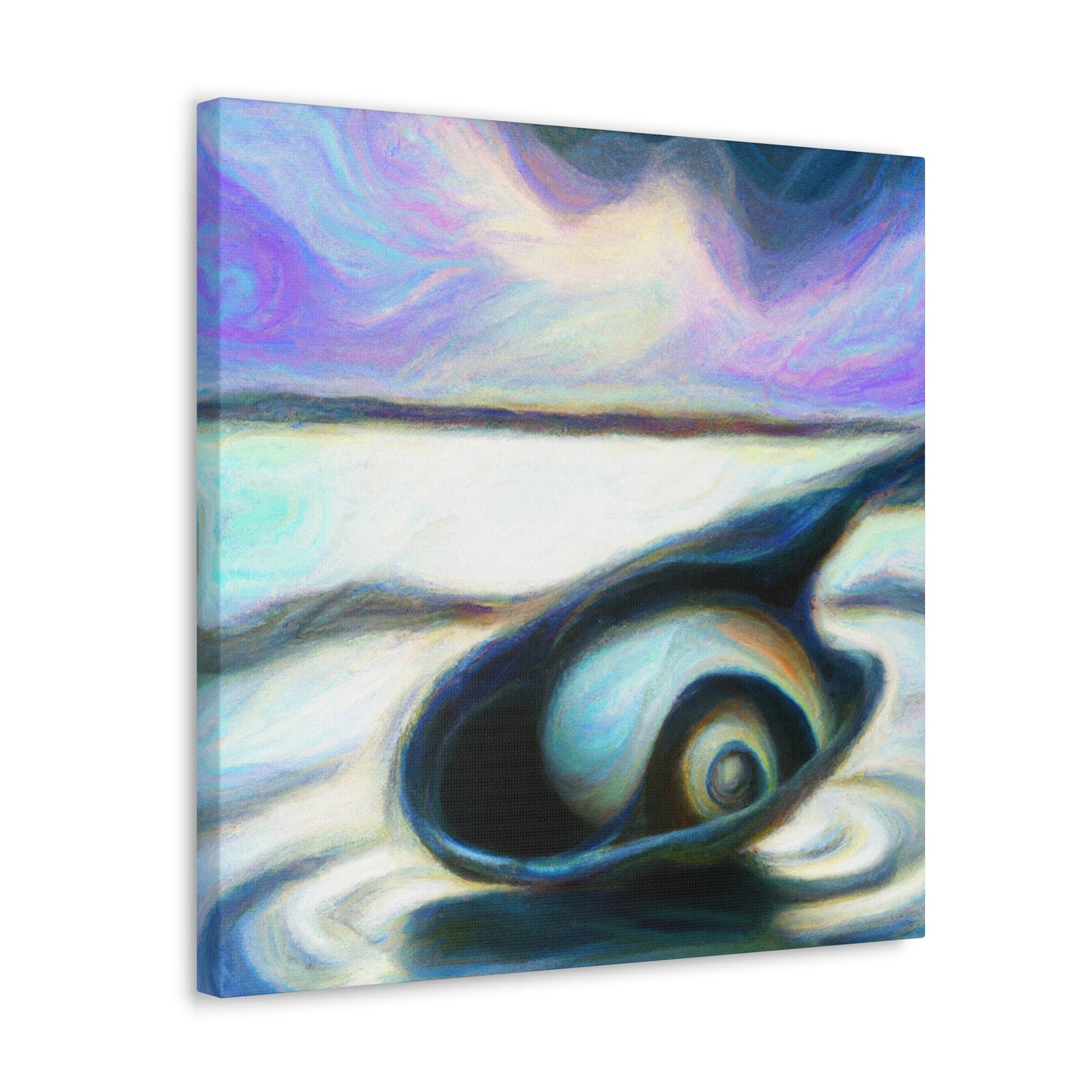 Clam Under Moonlight. - Canvas