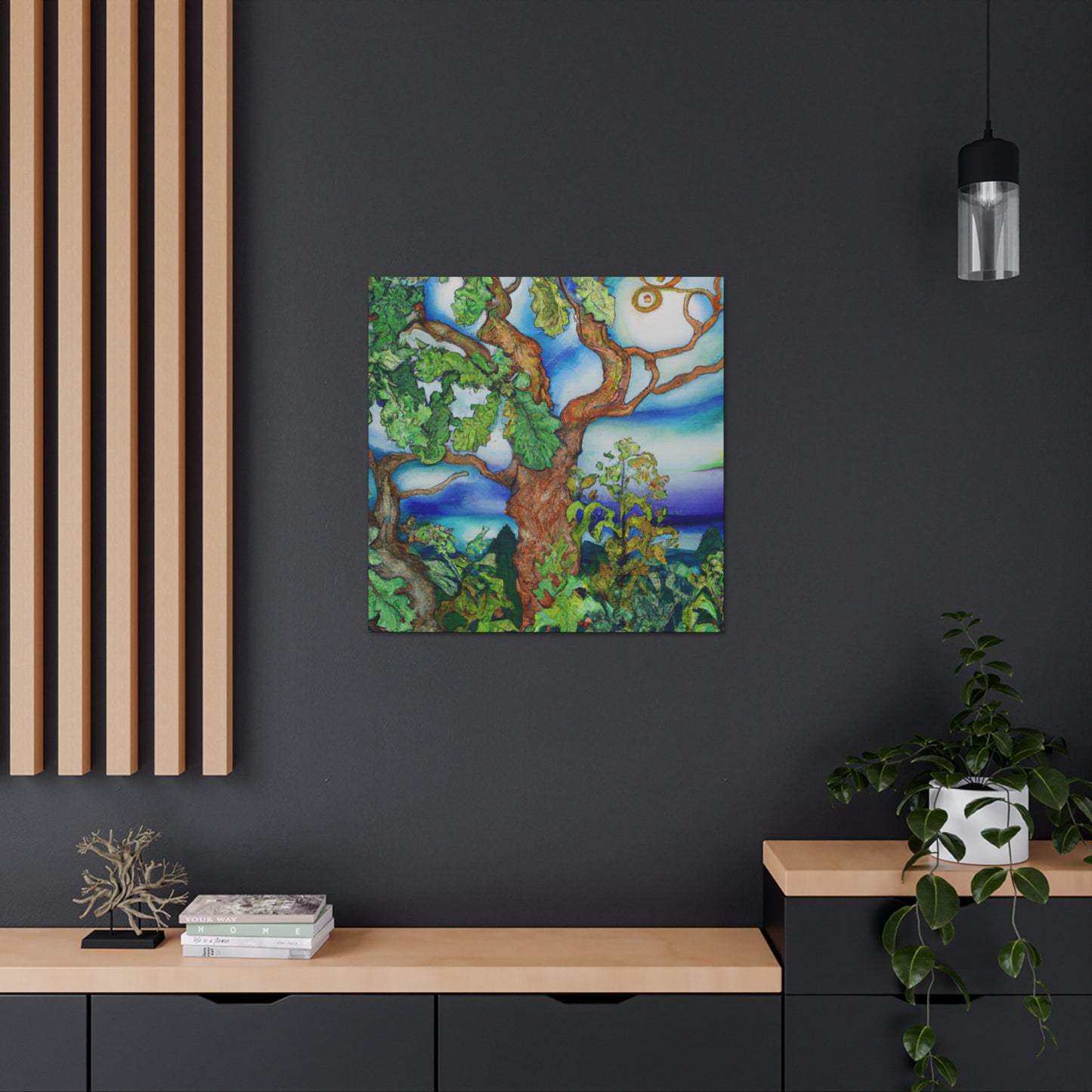 "Oaks in Moonlight Glow" - Canvas