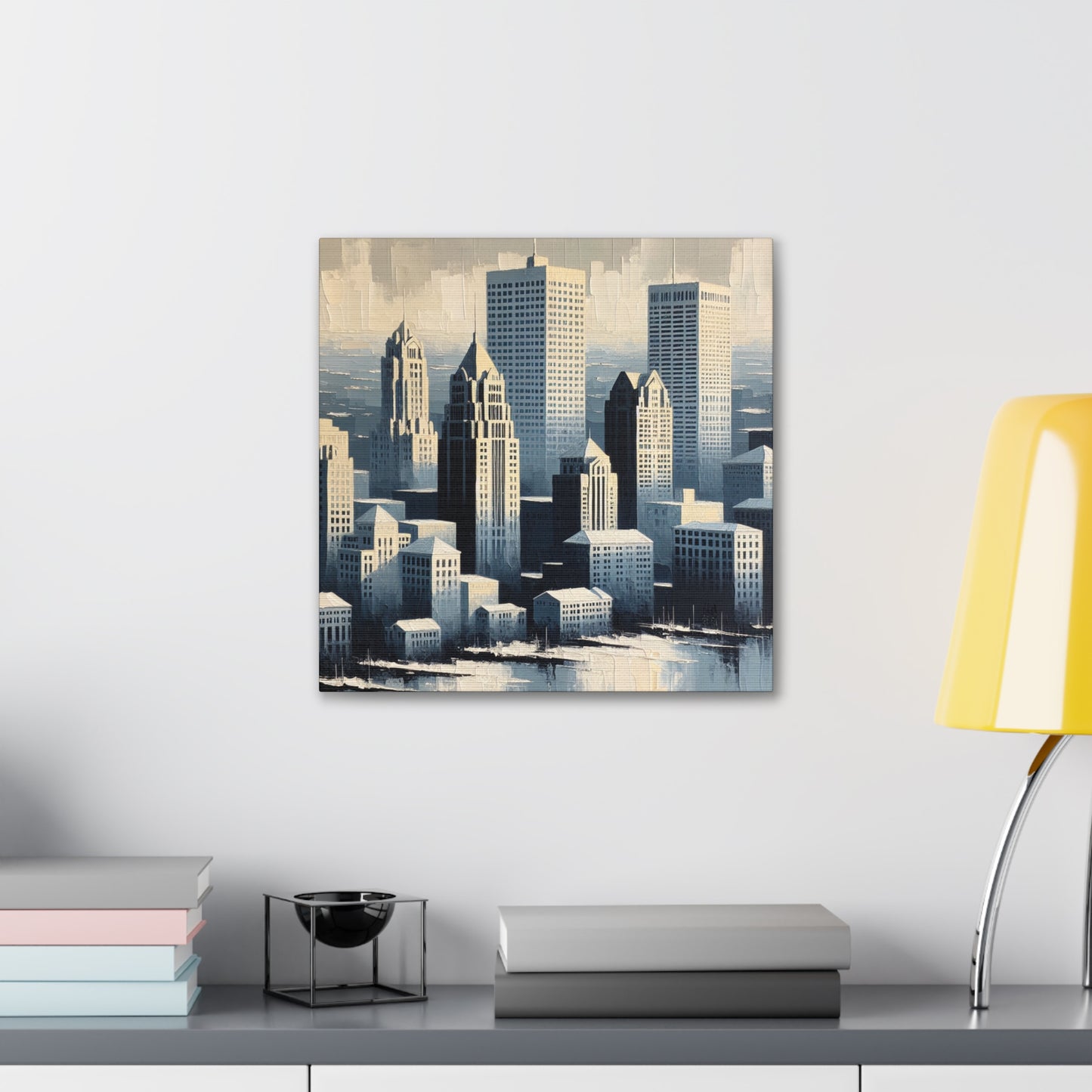 "Gilded Brew City Impressions" - Canvas