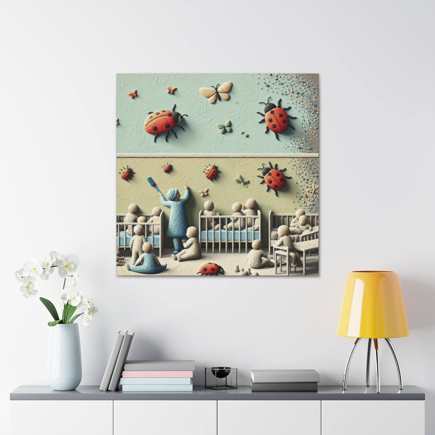 "Insect Symphony: Ephemeral Minimals" - Canvas