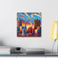 "Colorful Gateway City Splendor" - Canvas