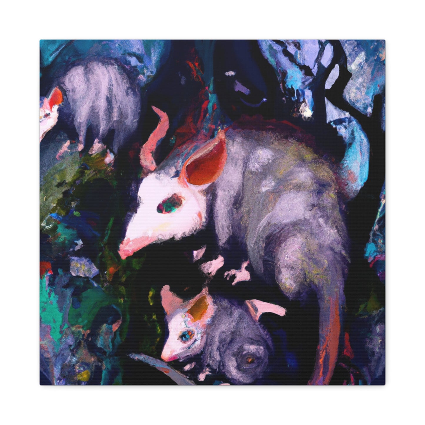 Opossum Reflection Dreaming - Canvas