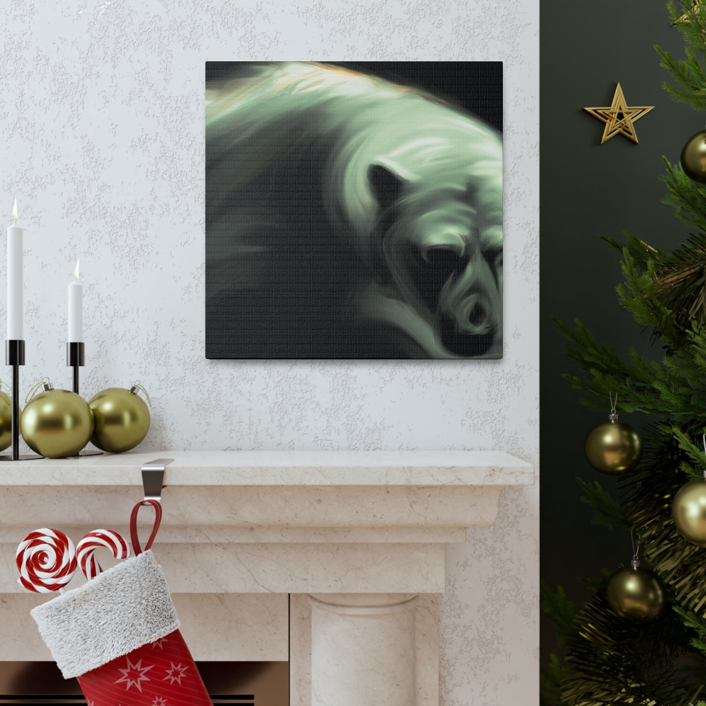 Polar Bear Dreamscape - Canvas