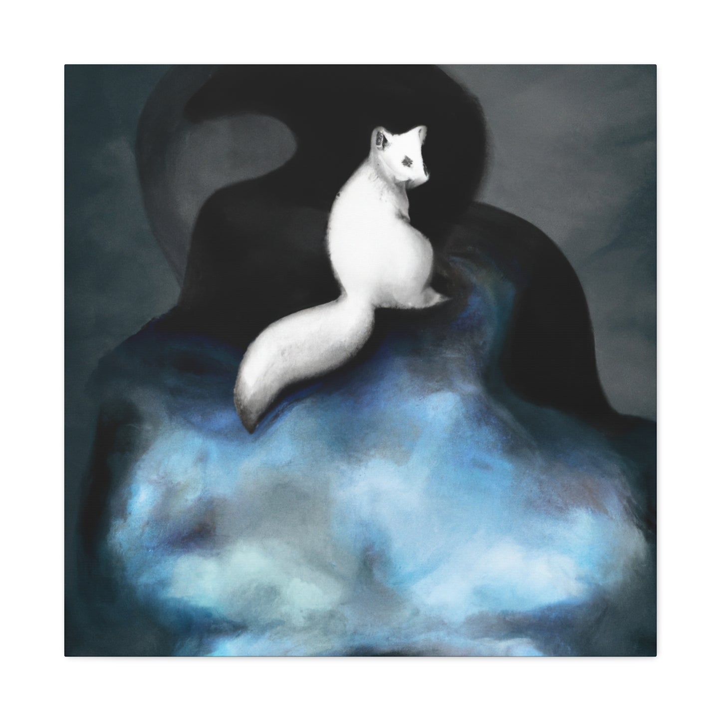 Arctic Fox Surrealism - Canvas