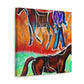 Horses in Autumn Pasture - Canvas