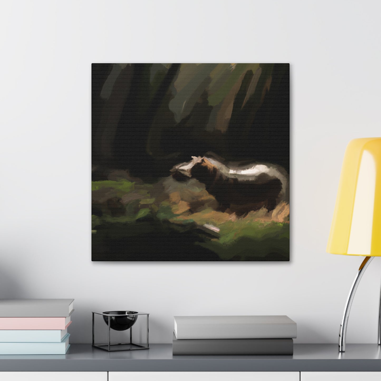 "Hippo in Impressionism" - Canvas