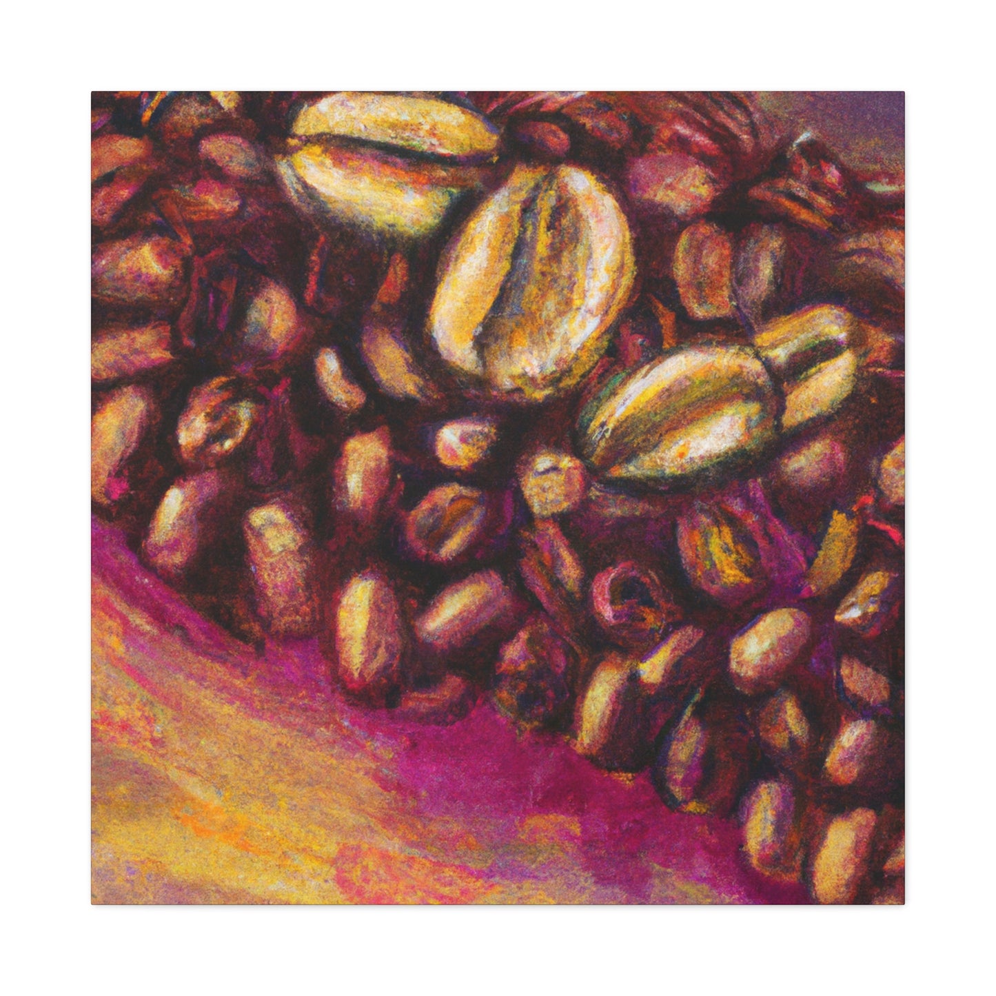 "Coffee's Colorful Aroma" - Canvas