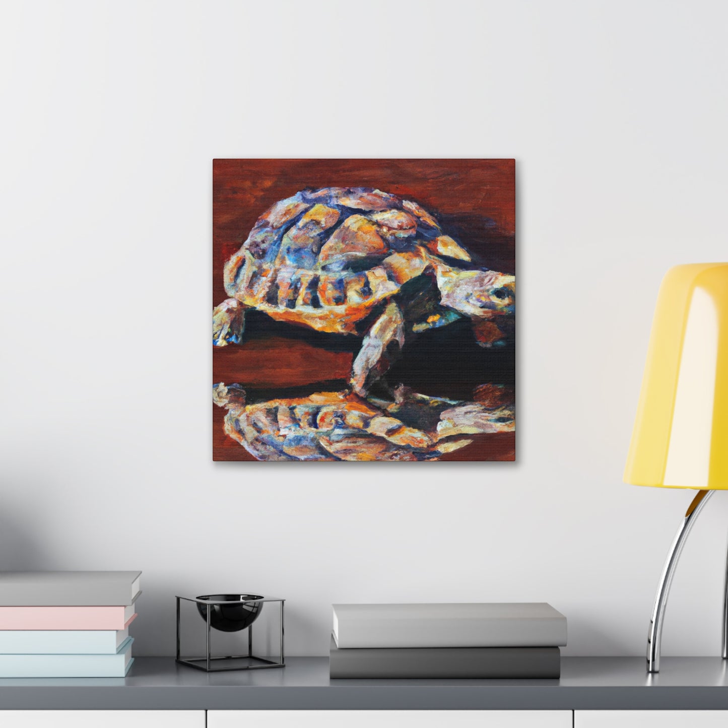 Tortoise in Hyperrealism - Canvas