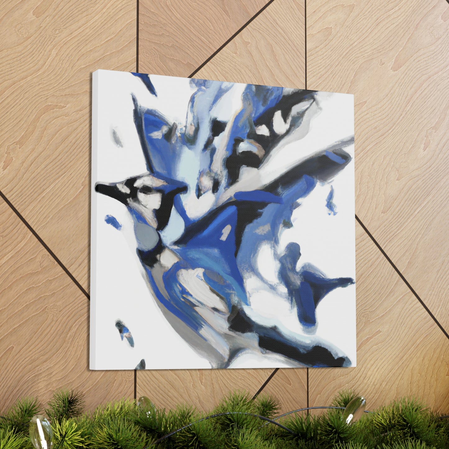 Blue Jay Abstraction - Canvas