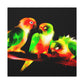 "Conure Rainbow Colors" - Canvas