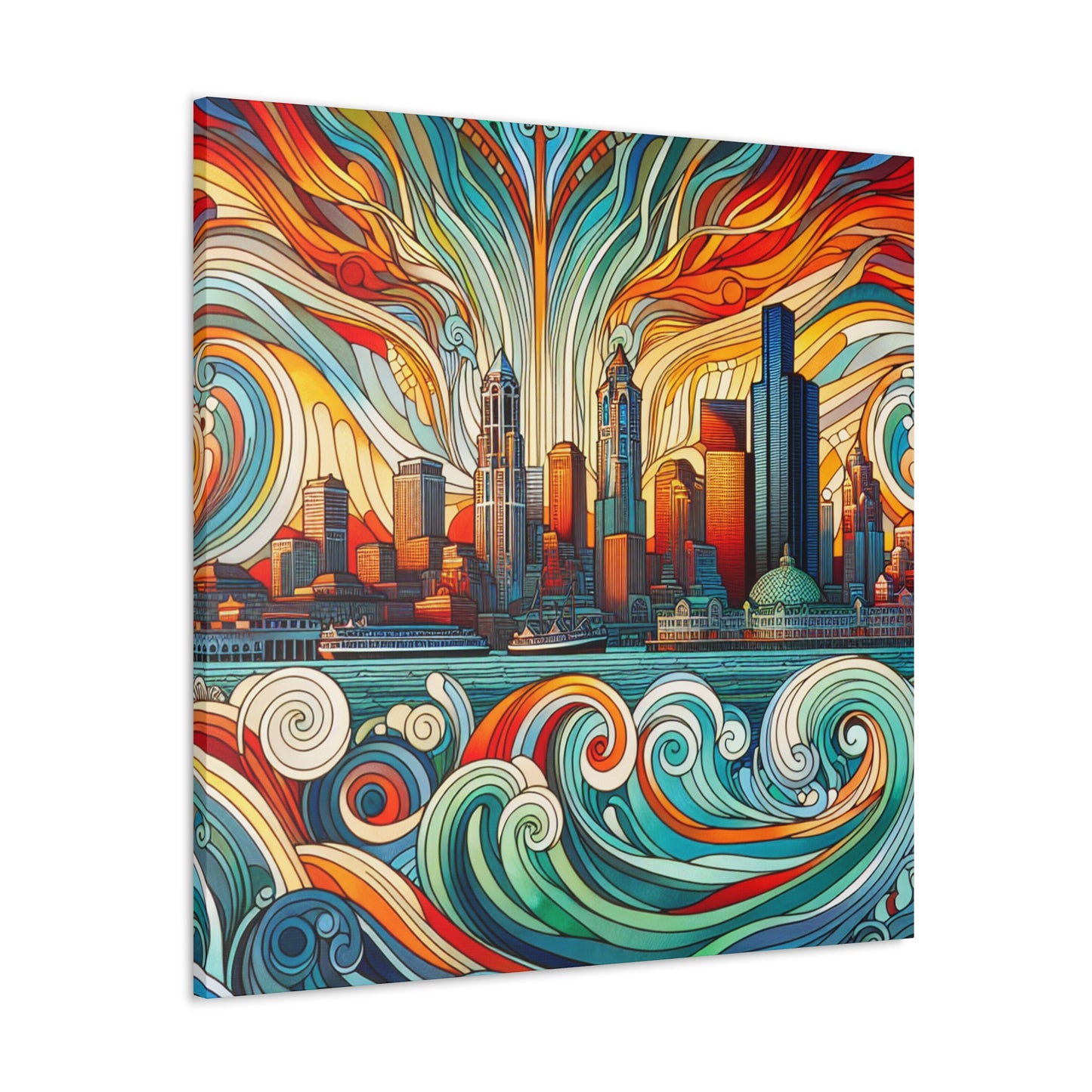 Emerald City Blossom - Canvas