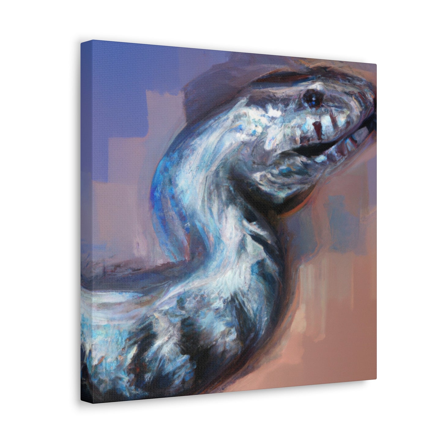 Blue-Tongued Skink Dreaming - Canvas