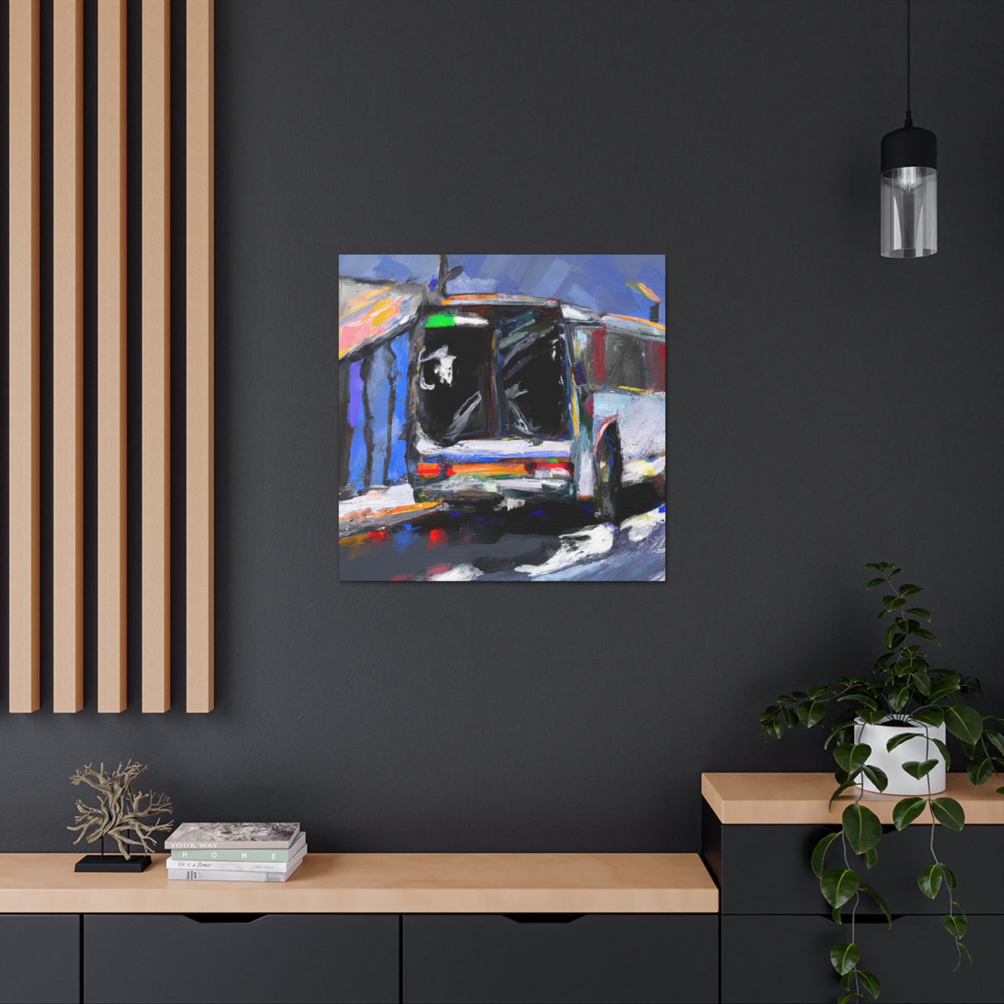 "Bus at Ballyhoo Corner" - Canvas