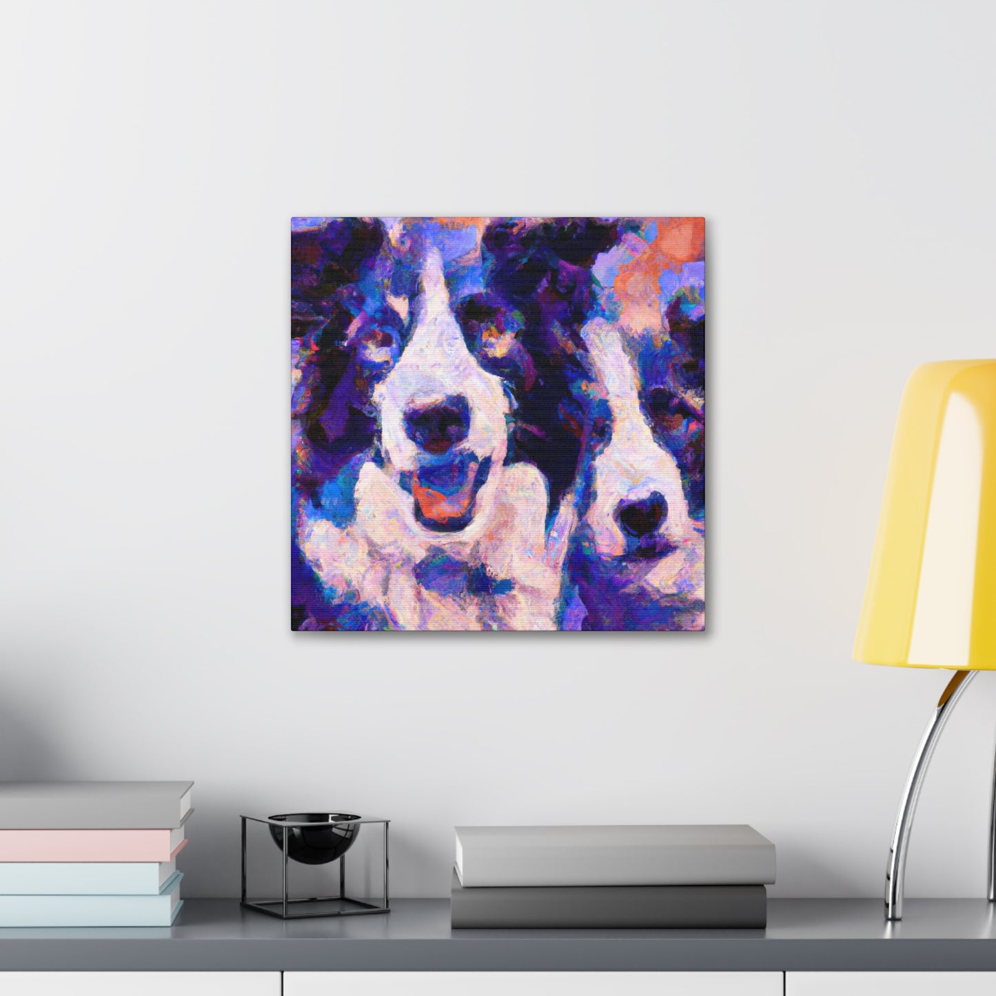 "Border Collie Impressionism" - Canvas