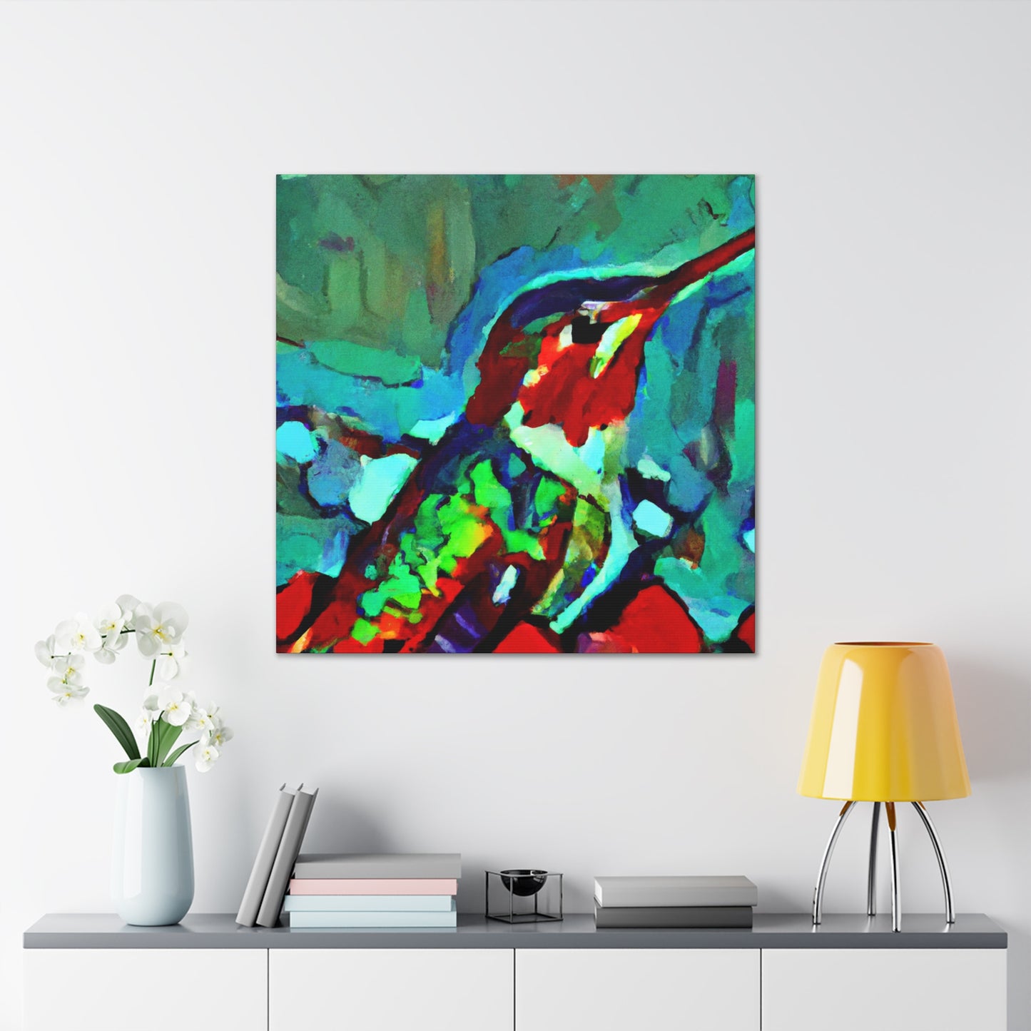 "Hummingbird of Abstraction" - Canvas