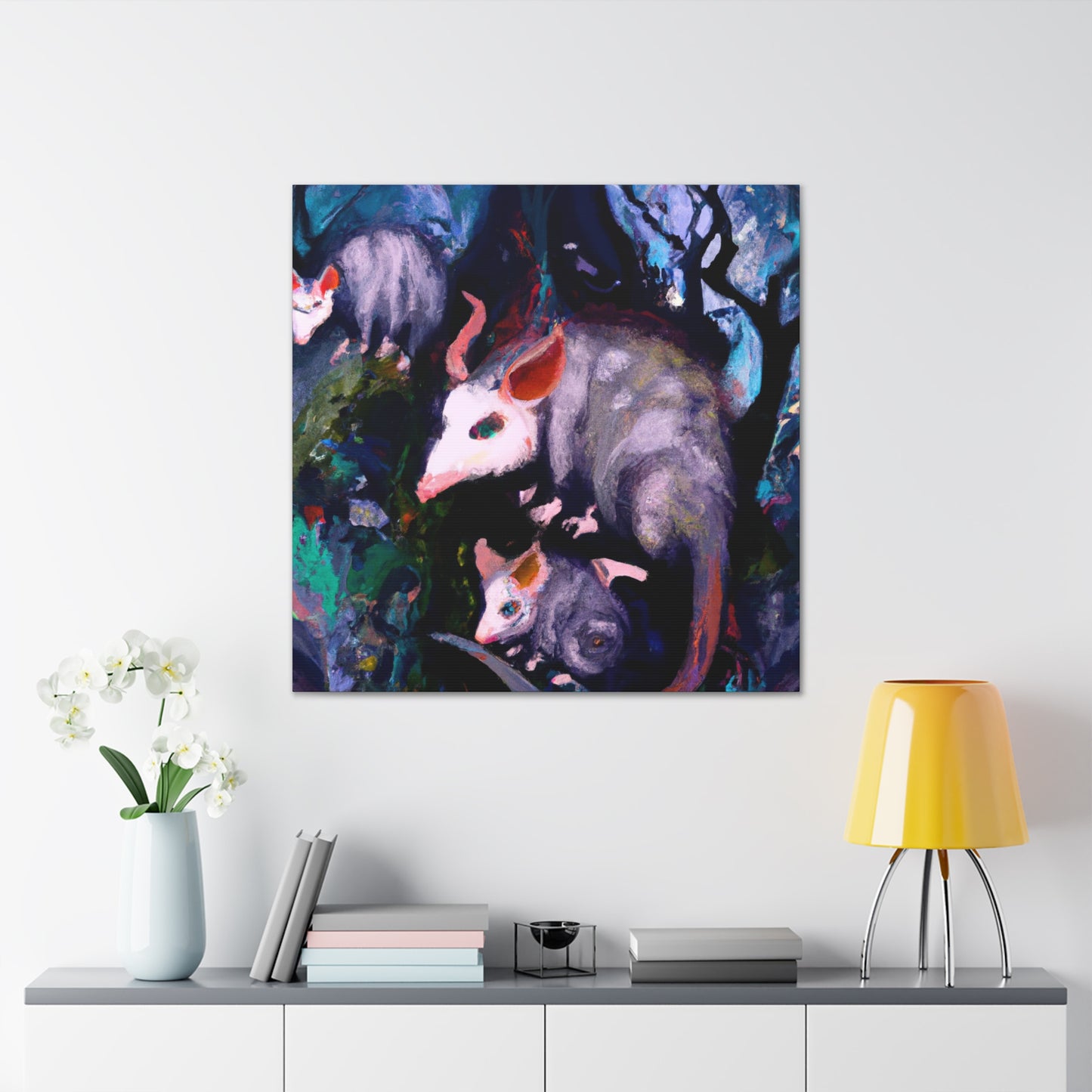 Opossum Reflection Dreaming - Canvas