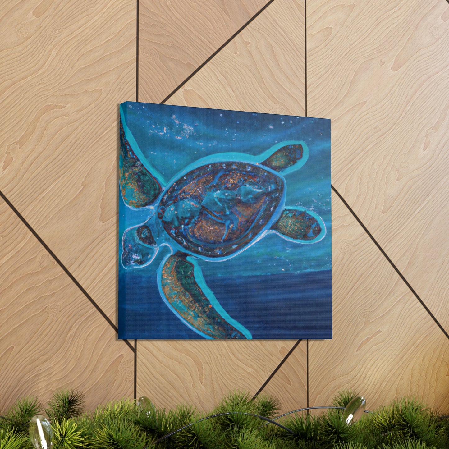 "Sea Turtle Awakening" - Canvas