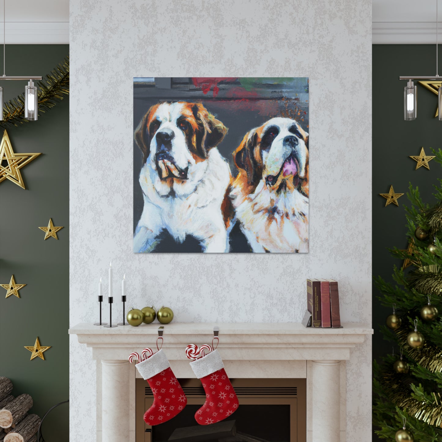 Saint Bernard Blessing - Canvas