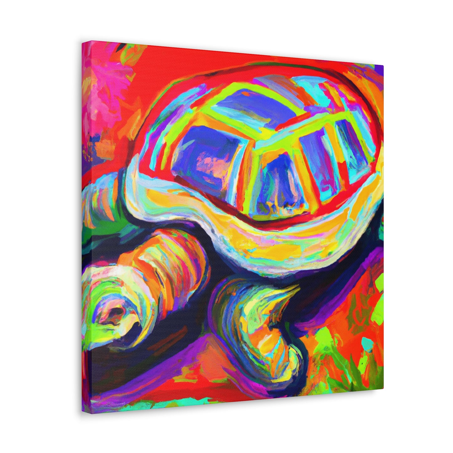 "Tortoise in Impressionism" - Canvas