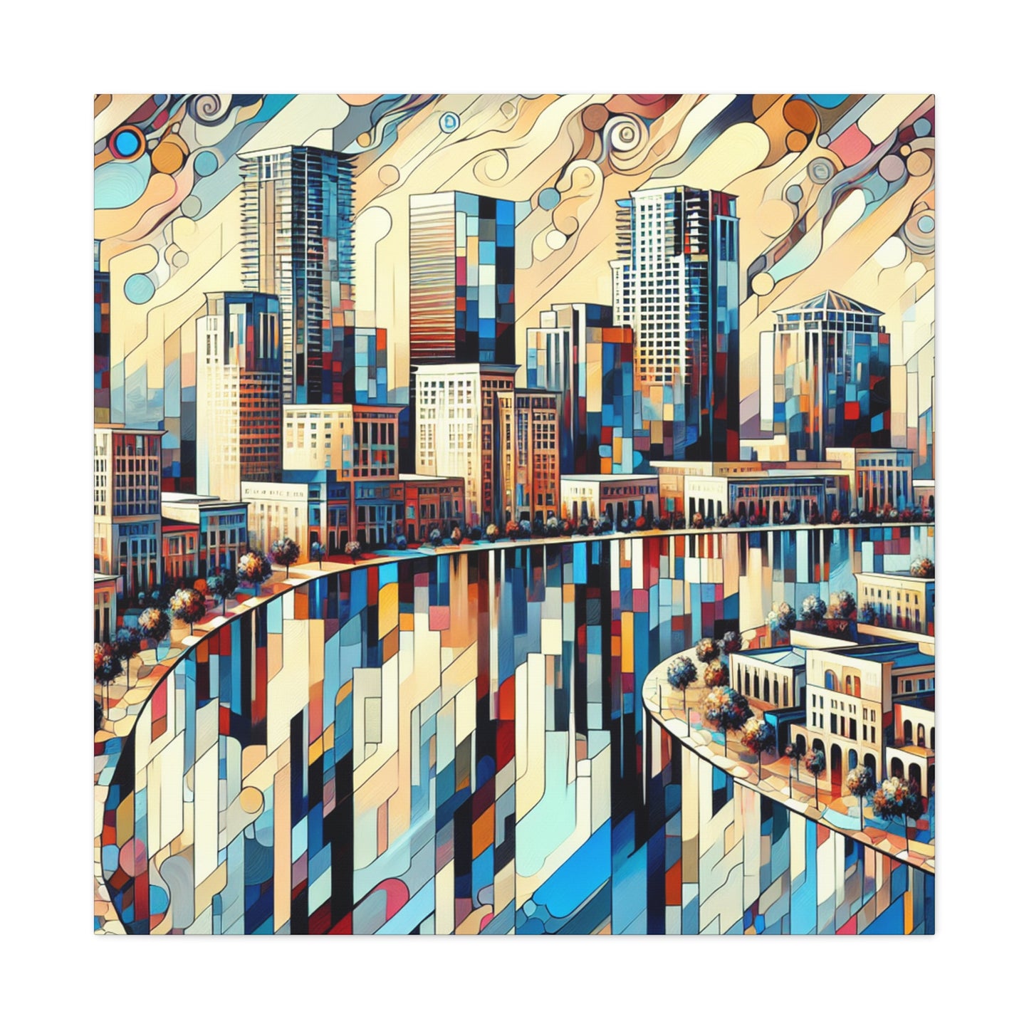 Orlando's Colorful Urban Expression - Canvas