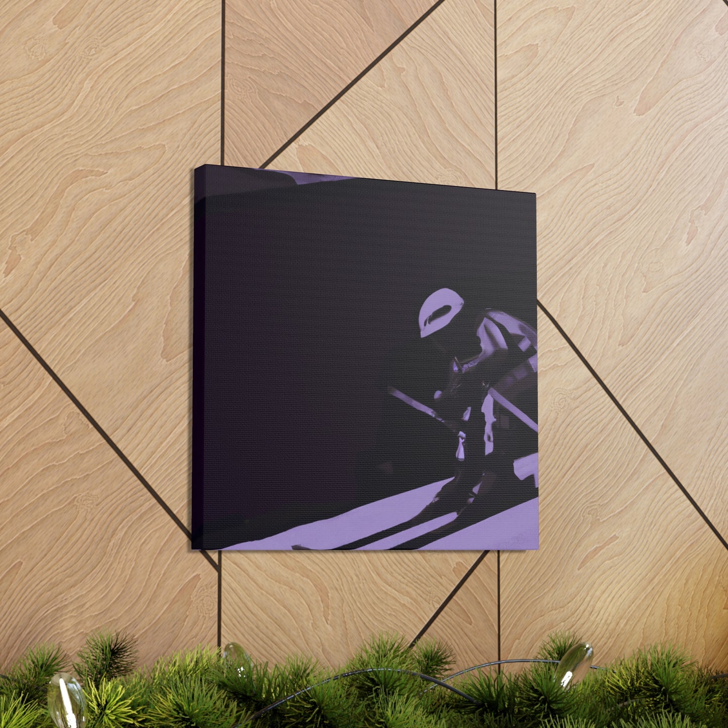 "Skiing Down the Slope" - Canvas