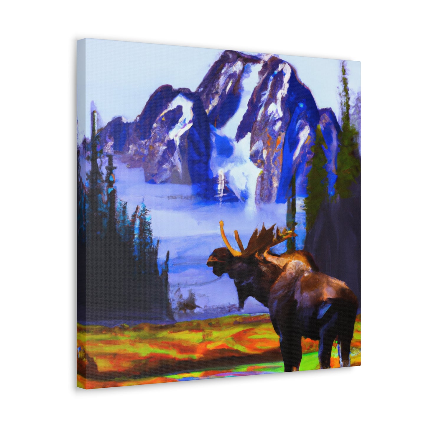 Moose at Sunrise - Canvas