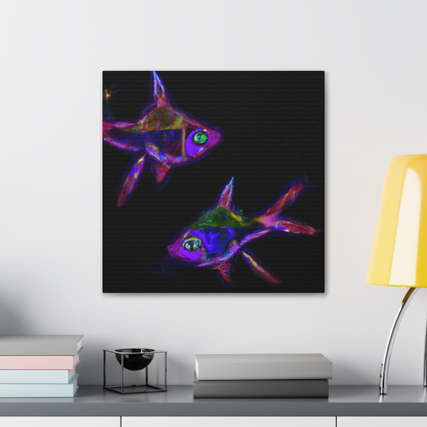 Neon Tetras Dreaming - Canvas