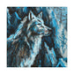 Wolf in Moonlight Glow - Canvas