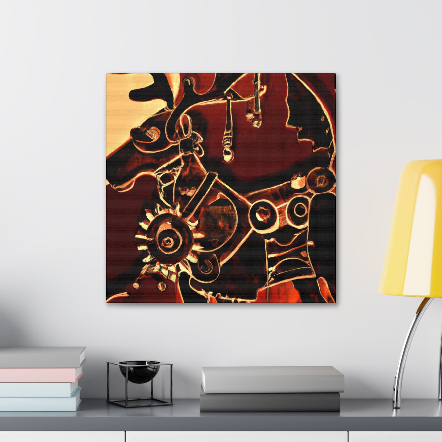 "Industrial Reindeer Dreams" - Canvas