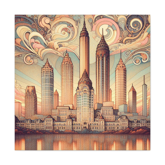 "Sparkling Southern Metropolis" - Canvas