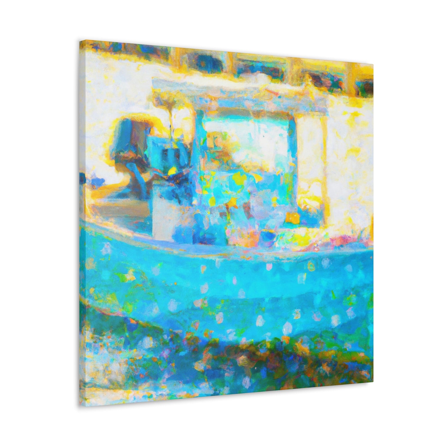 Bass Fishing Impressionism - Canvas