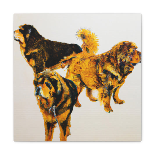 "Tibetan Mastiff Portrait" - Canvas