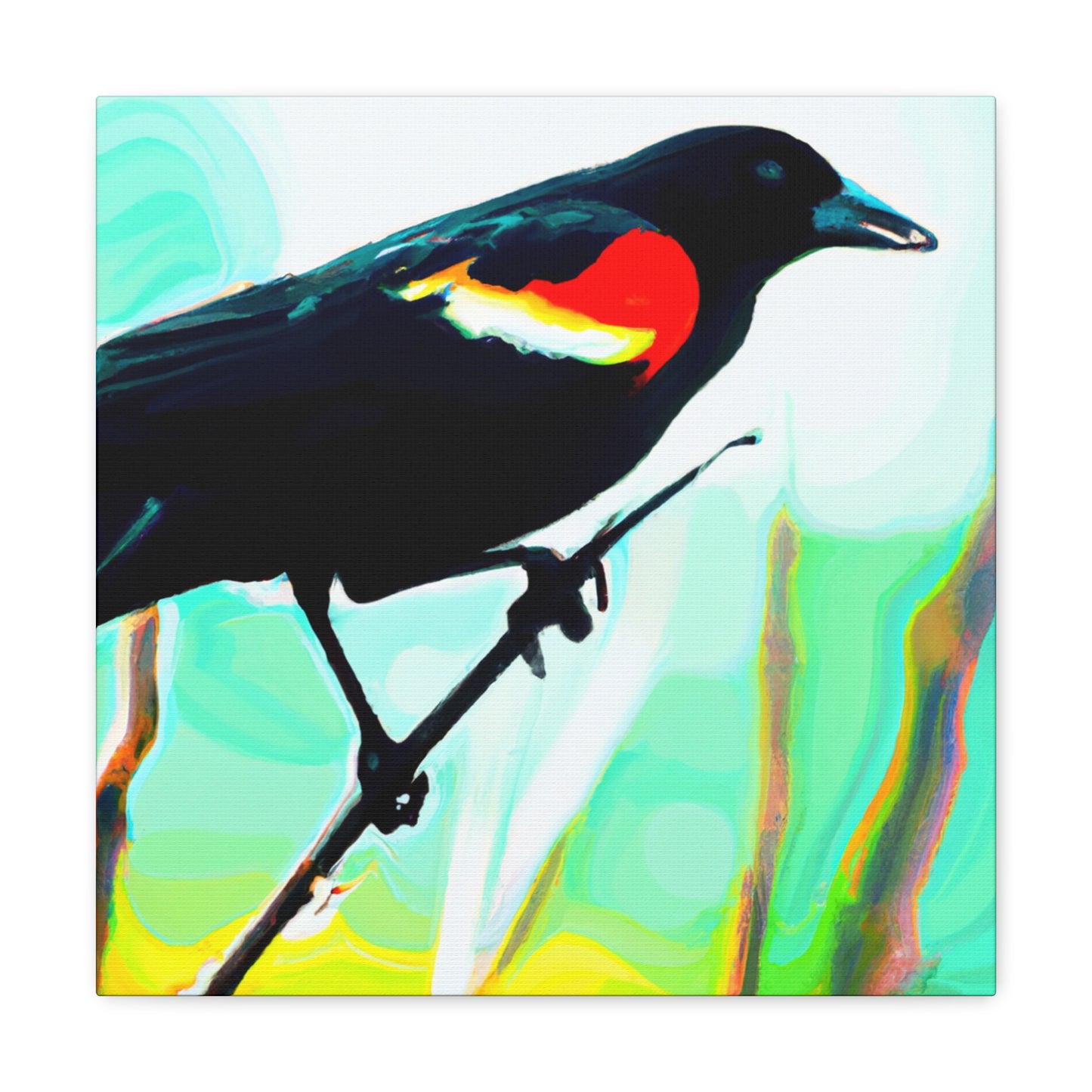 "Red-Winged Glory Awaits" - Canvas