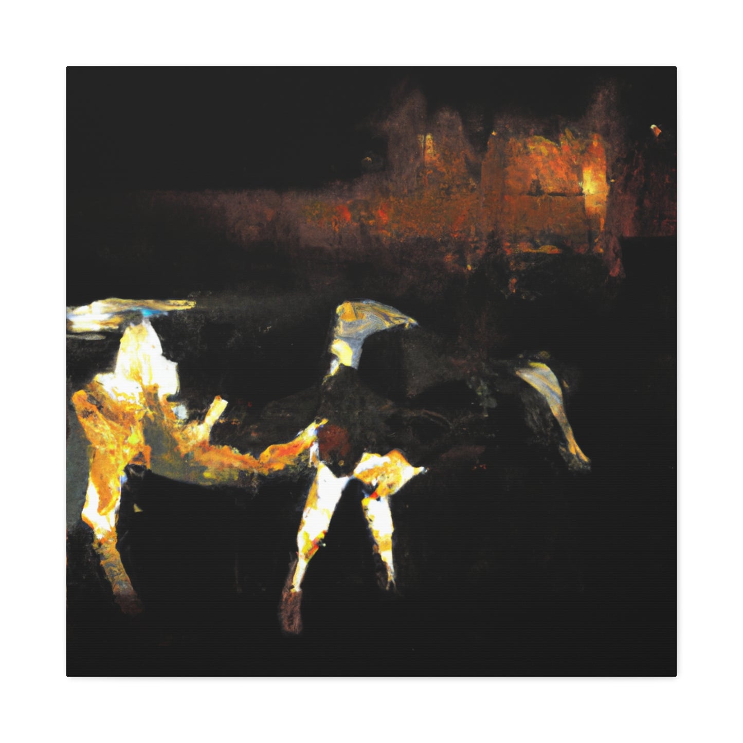 Milky White Dairy Cow - Canvas