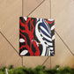 "Downy Woodpecker Deco" - Canvas