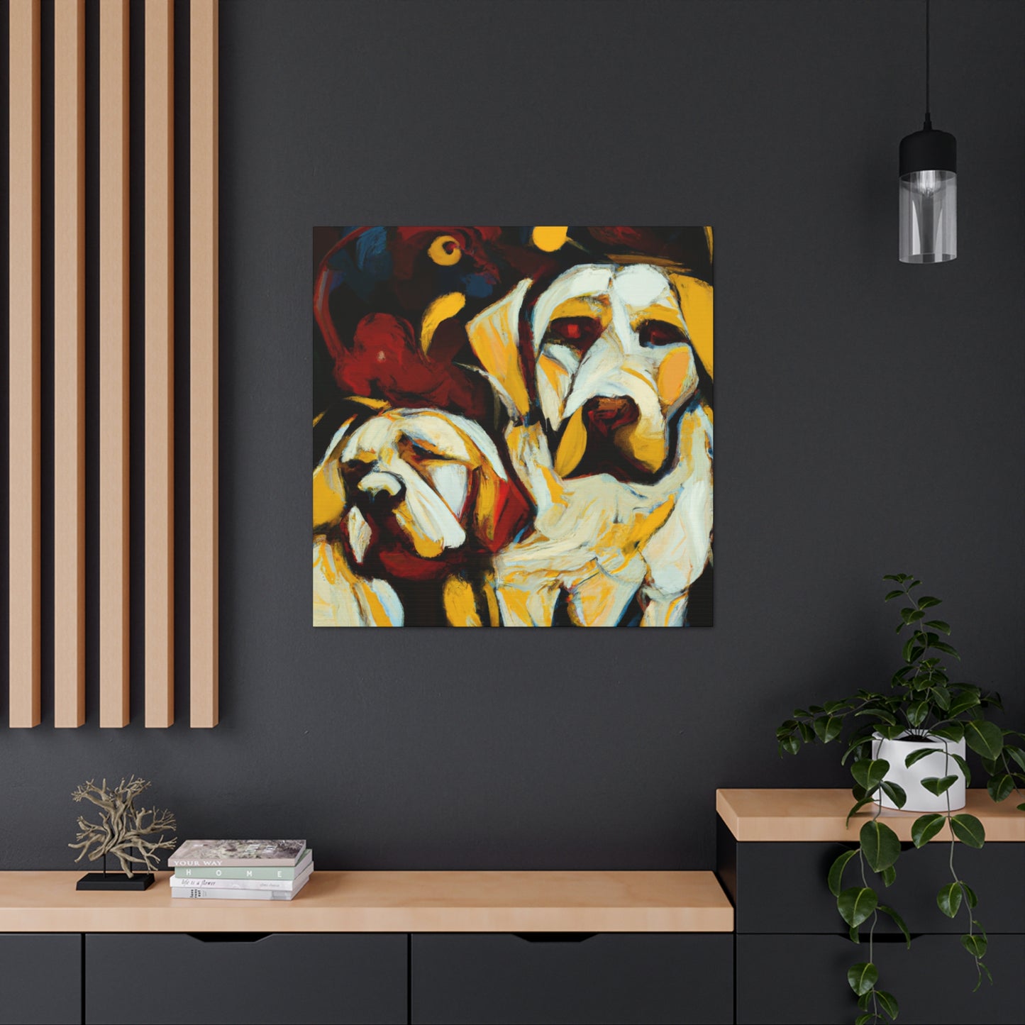 "Labrador Lost in Dreams" - Canvas