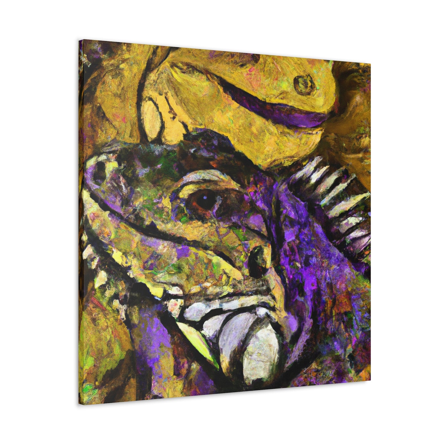 "Iguanas Amongst Chaos" - Canvas