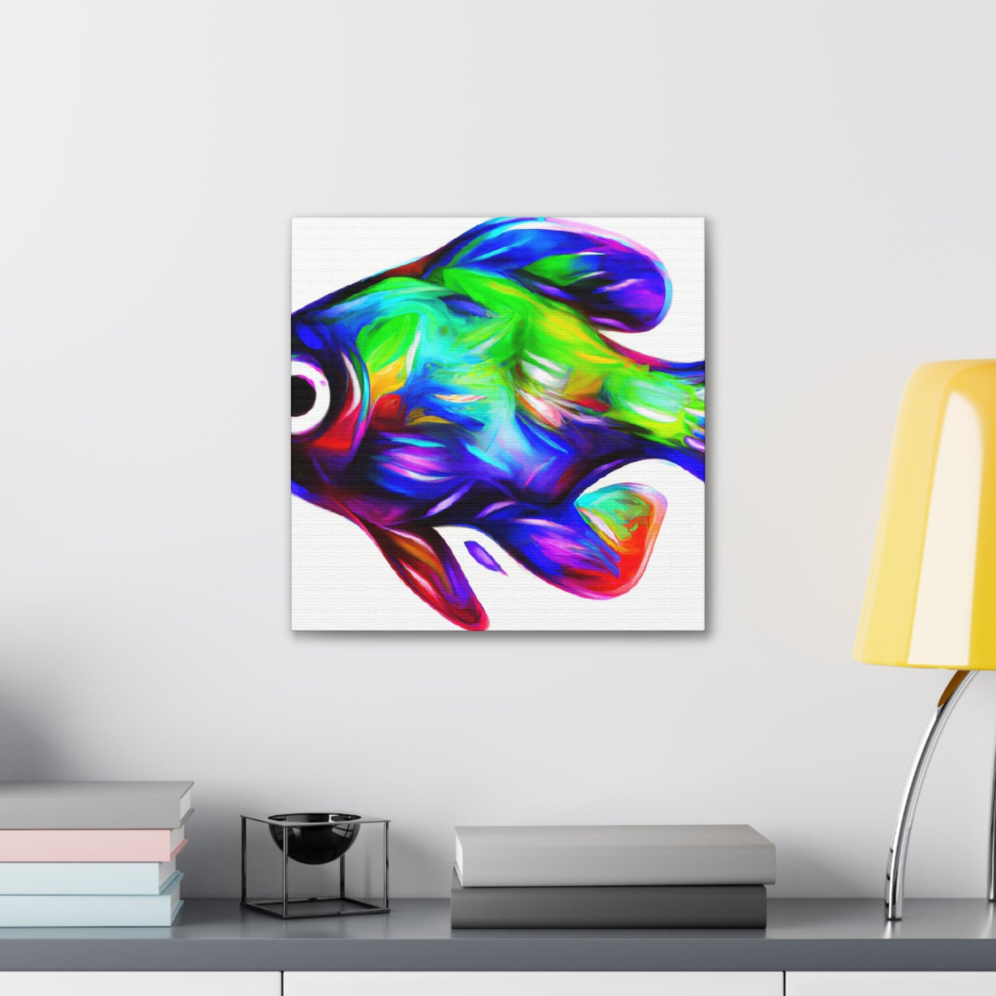 Rainbow Fish Reflection - Canvas