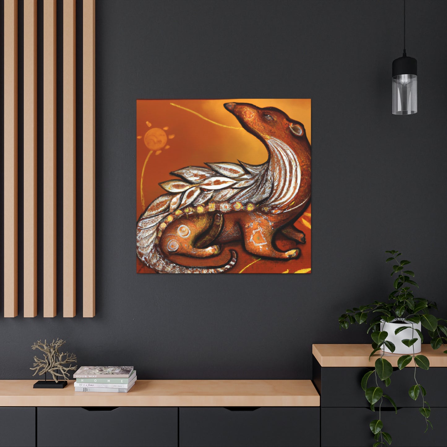 "Pangolin In Poise" - Canvas