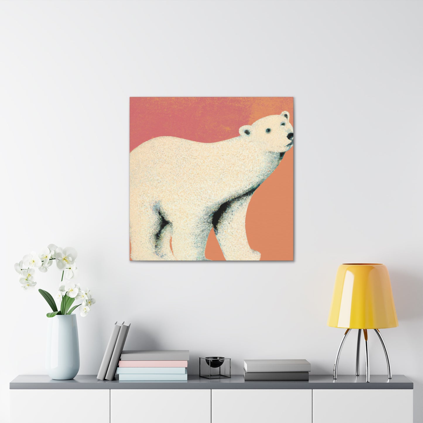 "Polar Bear Splendor Dawn" - Canvas