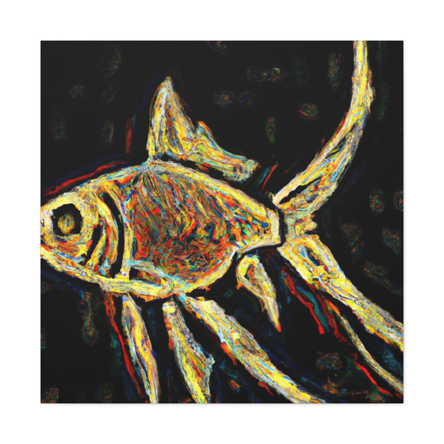 "Swordtail in Post-Impressionism" - Canvas