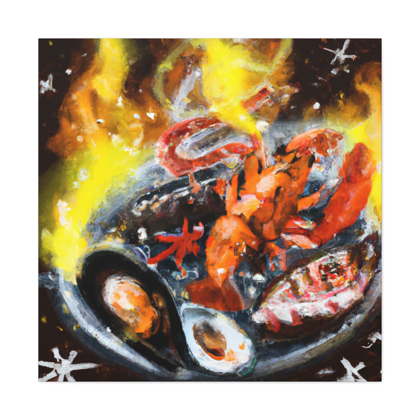 Seafoods of the Sea - Canvas