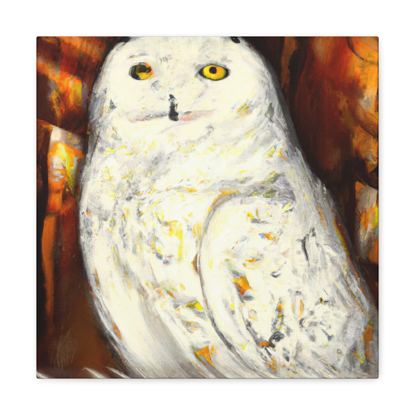 Snowy Owl Majestic Flight - Canvas