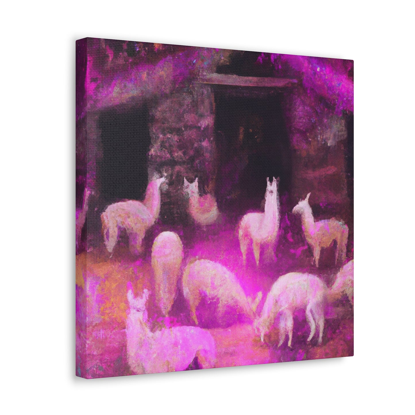 Llama in Renaissance Glory - Canvas